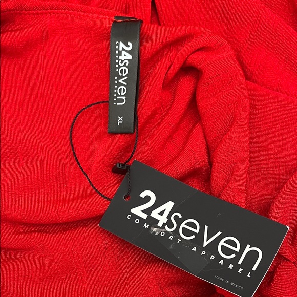 NWT 24Seven Elegant Red Ruched Body Con One-Shoulder Dress - Picture 10 of 10